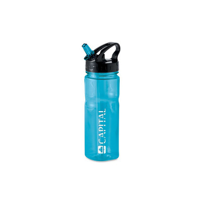 Plastic water bottle blue